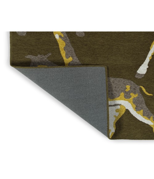 Kaleen Forever Fauna Green HFA01-50-23 2 ft. X 3 ft. Rectangle Rug