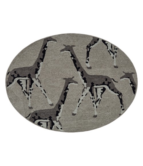 Kaleen Forever Fauna Grey HFA01-75-23 2 ft. X 3 ft. Rectangle Rug