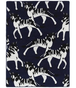 Kaleen Forever Fauna Navy HFA02-22 5 ft. X 8 ft.  Rectangle Rug