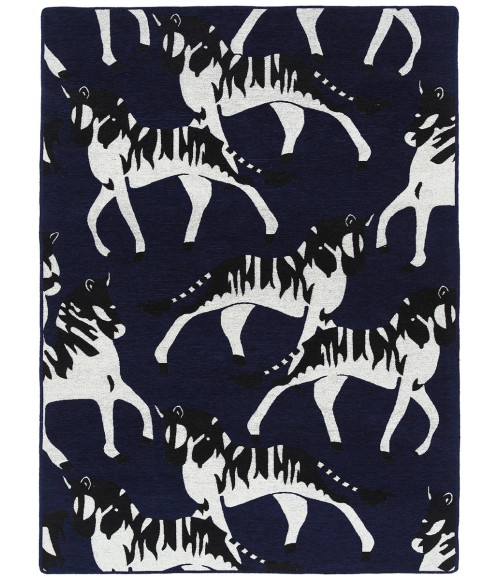 Kaleen Forever Fauna Navy HFA02-22-810 8 ft. X 10 ft. Rectangle Rug