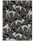 Kaleen Forever Fauna Charcoal HFA02-38-55 RD 5 ft. X 5 ft. Round Rug