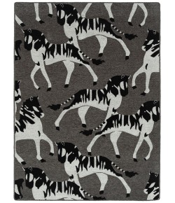 Kaleen Forever Fauna Charcoal HFA02-38 2 ft. X 3 ft.  Rectangle Rug