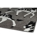 Kaleen Forever Fauna Charcoal HFA02-38-55 RD 5 ft. X 5 ft. Round Rug