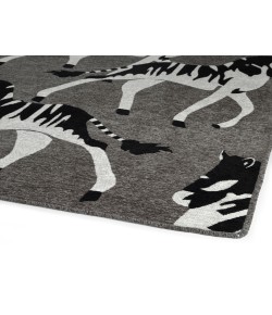 Kaleen Forever Fauna Charcoal HFA02-38 2 ft. X 3 ft.  Rectangle Rug