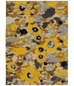 Kaleen Flora Fantasies Gold HFL01-5 2 ft. X 6 ft.  Runner Rug