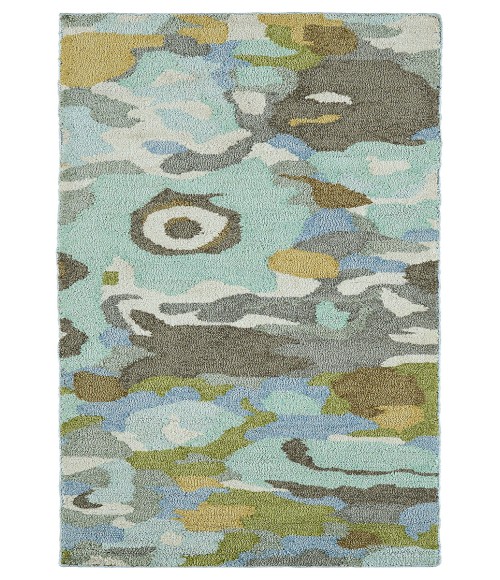 Kaleen Flora Fantasies Seafoam HFL01-104-26 2 ft. X 6 ft. Runner Rug