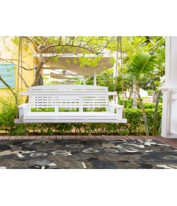 Kaleen Flora Fantasies Grey HFL01-75 5 ft. X 8 ft.  Rectangle Rug