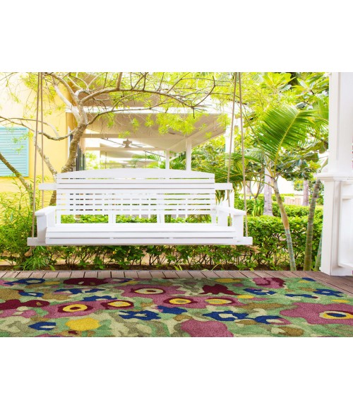 Kaleen Flora Fantasies Multi HFL01-86-26 2 ft. X 6 ft. Runner Rug