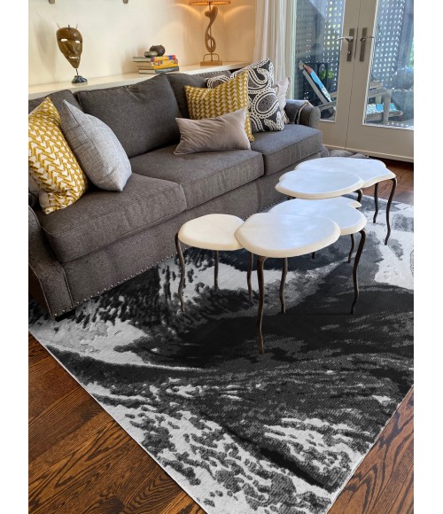 Kaleen Global Altitude Black HGA10-02-9312 9 ft. 3 in. X 12 ft. Rectangle Rug