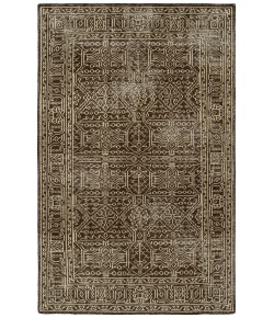 Kaleen Knotted Earth Brown HKE09-49 5 ft. 6 in. X 8 ft. 6 in.  Rectangle Rug