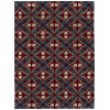 Kaleen Peranakan Tile Red HPT02-25 8 ft. X 10 ft. 6 in.  Rectangle Rug