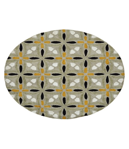 Kaleen Peranakan Tile Sage HPT02-59-8106 8 ft. X 10 ft. 6 in. Rectangle Rug