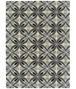 Kaleen Peranakan Tile Grey HPT02-75 8 ft. X 10 ft. 6 in.  Rectangle Rug