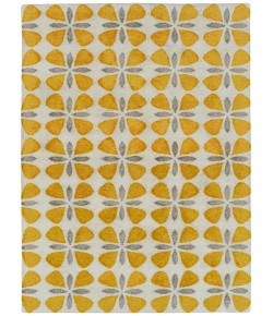 Kaleen Peranakan Tile Gold HPT03-5 2 ft. X 3 ft.  Rectangle Rug