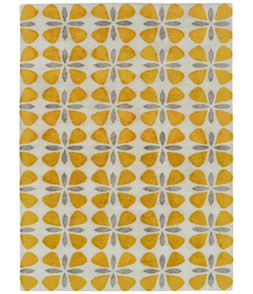 Kaleen Peranakan Tile Gold HPT03-05-23 2 ft. X 3 ft. Rectangle Rug