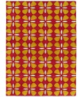 Kaleen Peranakan Tile Red HPT03-25-23 2 ft. X 3 ft. Rectangle Rug