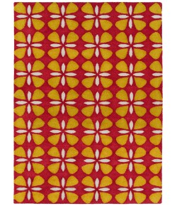 Kaleen Peranakan Tile Red HPT03-25 2 ft. X 3 ft.  Rectangle Rug