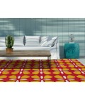 Kaleen Peranakan Tile Red HPT03-25-23 2 ft. X 3 ft. Rectangle Rug