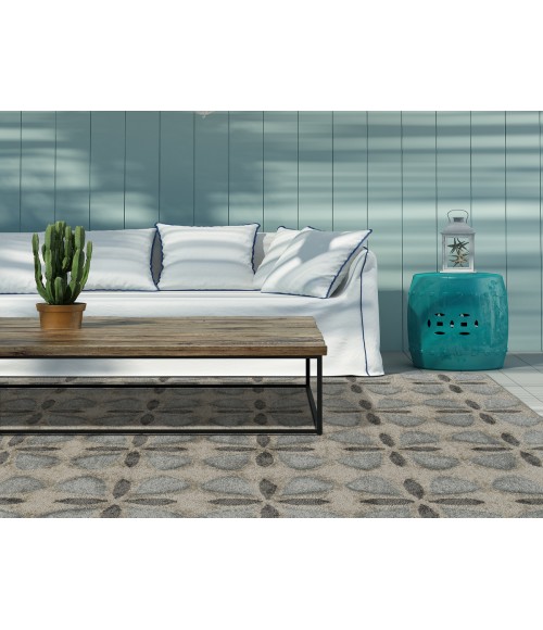 Kaleen Peranakan Tile Grey HPT03-75-26 2 ft. X 6 ft. Runner Rug