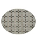 Kaleen Peranakan Tile Grey HPT03-75-26 2 ft. X 6 ft. Runner Rug
