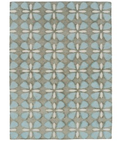 Kaleen Peranakan Tile Lt. Blue HPT03-79 2 ft. X 3 ft.  Rectangle Rug