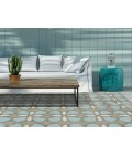 Kaleen Peranakan Tile Lt. Blue HPT03-79-23 2 ft. X 3 ft. Rectangle Rug