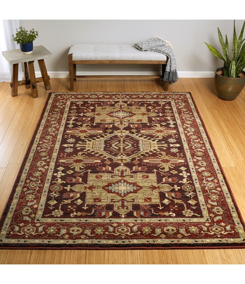 MCALESTER RUG Kaleen McAlester MCA01-04-71010-Burgundy Area Rug