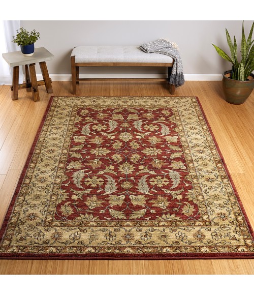 MCALESTER RUG Kaleen McAlester MCA04-04-913-Burgundy Area Rug
