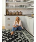 Kaleen Charlotte Black Rug TDC04-02-46 4 ft. X 6 ft. Rectangle - Rugs Town Kaleen Charlotte Black TDC04-02-46 4 ft. X 6 ft. Rectangle Rug