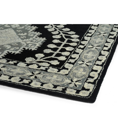 Kaleen Charlotte Black TDC06-02-573 5 ft. X 7 ft. 3 in. Rectangle Rug