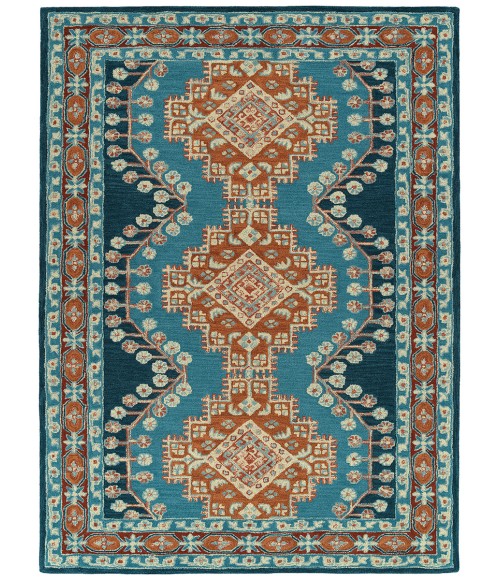 Kaleen Charlotte Blue TDC06-17-573 5 ft. X 7 ft. 3 in. Rectangle Rug