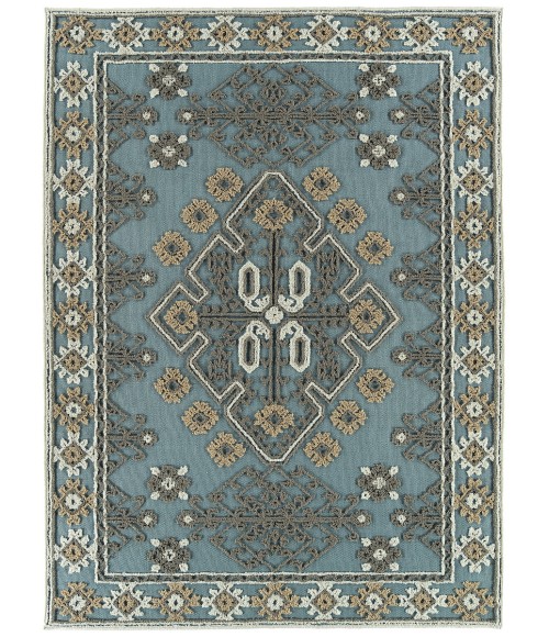 Kaleen Warwick denim TDW02-10-1818 18 in. X 18 in. Square Rug