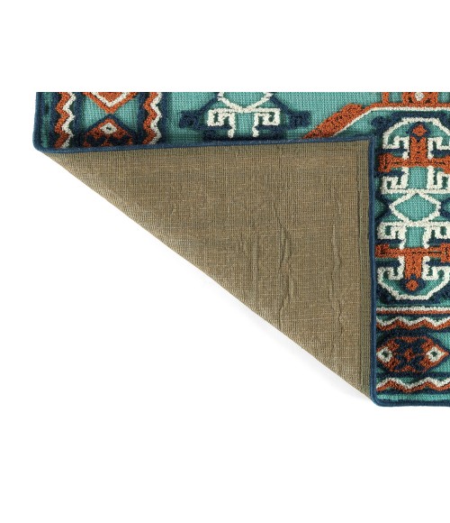 Kaleen Warwick Teal Rug TDW05-91-573 5 ft. X 7 ft. 3 in. Rectangle - Rugs Town Kaleen Warwick Teal TDW05-91-573 5 ft. X 7 ft. 3 in. Rectangle Rug
