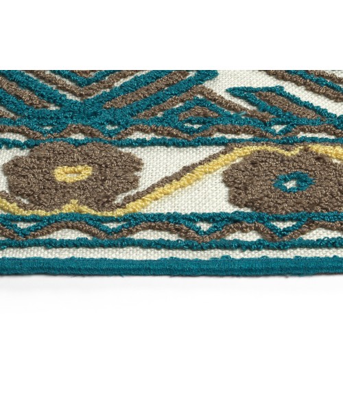 Kaleen Warwick Ivory TDW07-01-1818 18 in. X 18 in. Square Rug