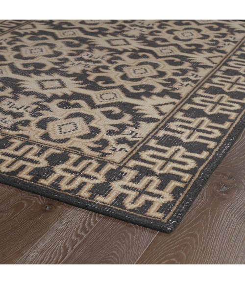 Kaleen Restoration Black RES04-02-46 4 ft. X 6 ft. Rectangle Rug