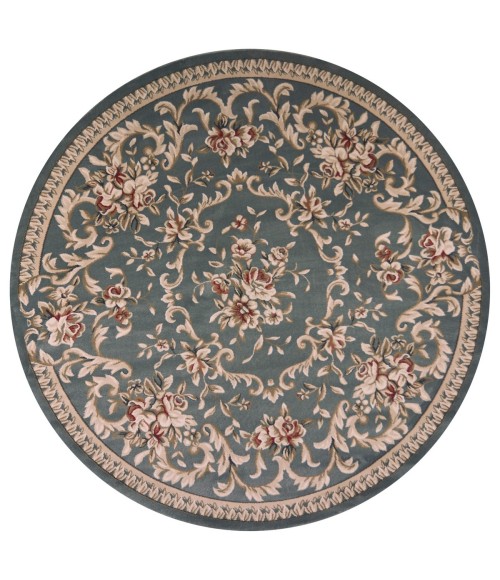 Kas Avalon 5602 Slate Blue Aubusson Area Rug 9' x 12'