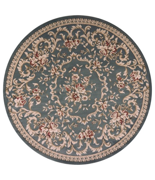 Kas Avalon 5602 Slate Blue Aubusson Area Rug 3'3" x 5'3"