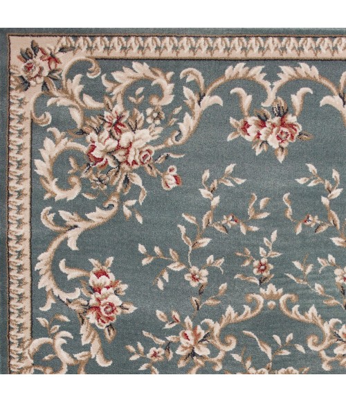 Kas Avalon 5602 Slate Blue Aubusson Area Rug 9' x 12'