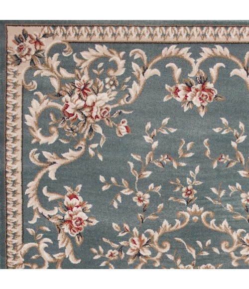 Kas Avalon 5602 Slate Blue Aubusson Area Rug 3'3" x 5'3"