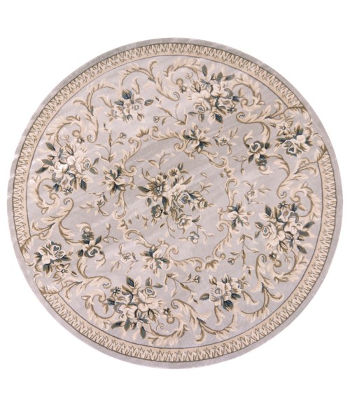 Kas Avalon 5604 Light Grey Aubusson Area Rug 9' x 12'