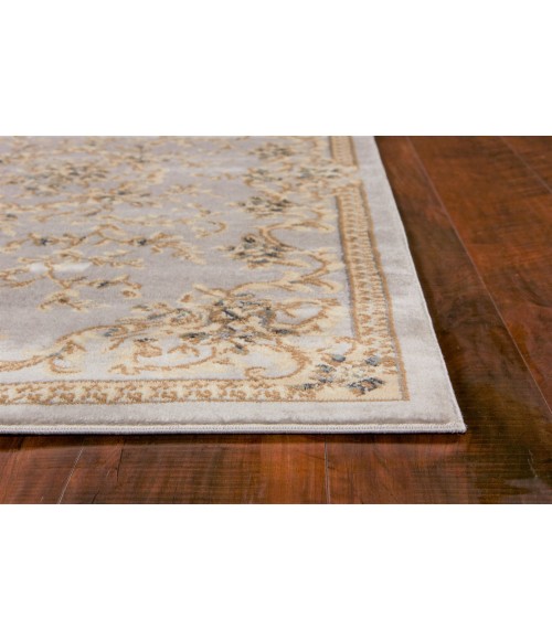 Kas Avalon 5604 Light Grey Aubusson Area Rug 9' x 12'