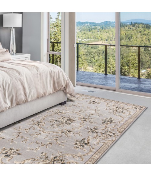 Kas Avalon 5604 Light Grey Aubusson Area Rug 7'10" x 9'10"