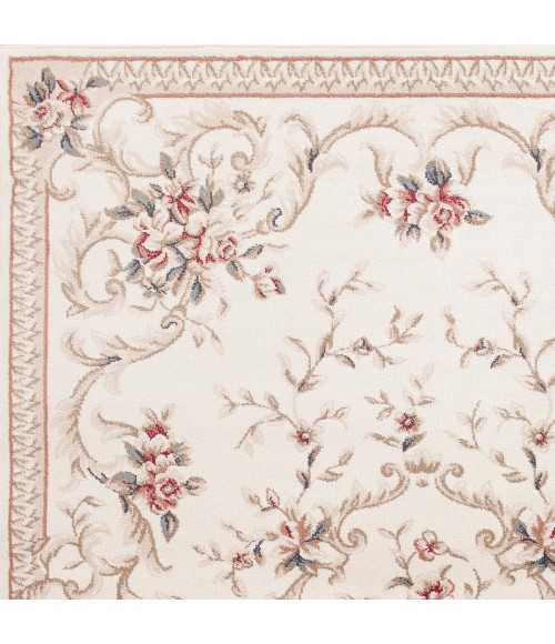 Kas Avalon 5606 Ivory Aubusson Area Rug 5'3" x 7'7"