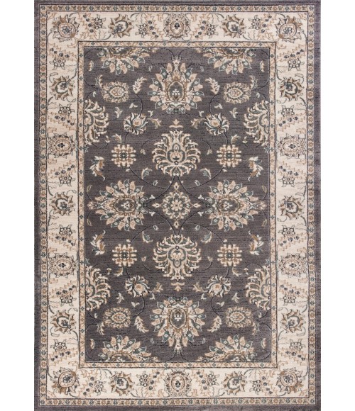 Kas Avalon 5608 Grey/Ivory Kashan Area Rug 7'10" Round