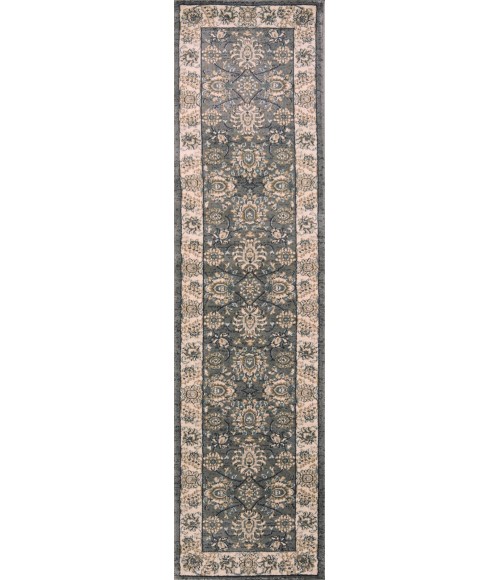 Kas Avalon 5608 Grey/Ivory Kashan Area Rug 7'10" Round