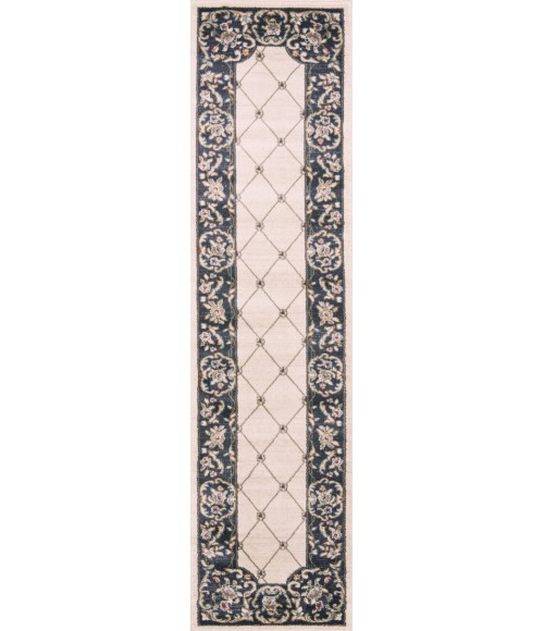 Kas Avalon 5614 Ivory/Grey Courtyard Area Rug 5'3" x 7'7"