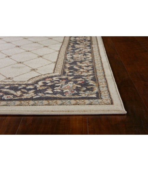 Kas Avalon 5614 Ivory/Grey Courtyard Area Rug 5'3" x 7'7"
