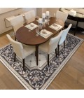 Kas Avalon 5614 Ivory/Grey Courtyard Area Rug 5'3" x 7'7"