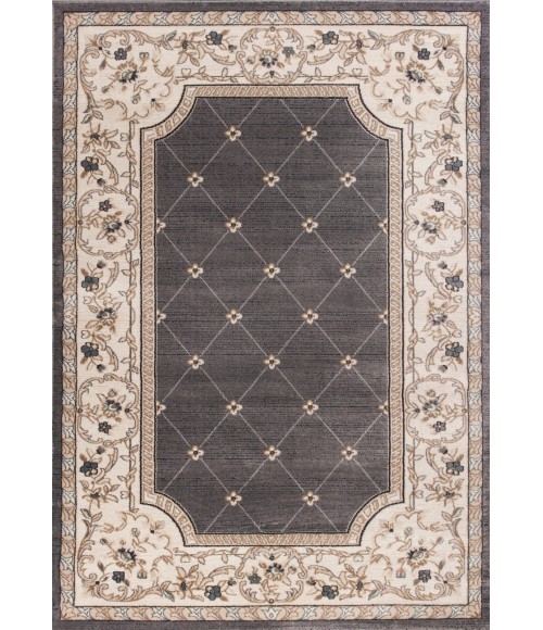 Kas Avalon 5615 Grey/Ivory Courtyard Area Rug 5'3" x 7'7"
