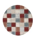 Kas Avalon 5616 Brown Checkered Area Rug 5'3" x 7'7"